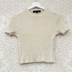 Proenza Schouler Ribbed Wool Crop Top